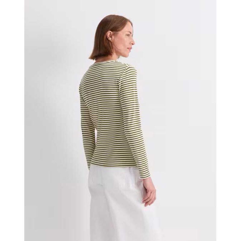 Sportscraft Stripe Lurex LS Magic Tee image number 1